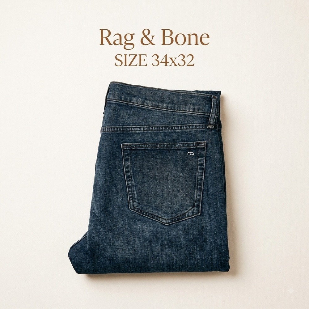 Rag & Bone Quiet Luxury Fit 1 Skinny Stretch Jeans Mens 34x32